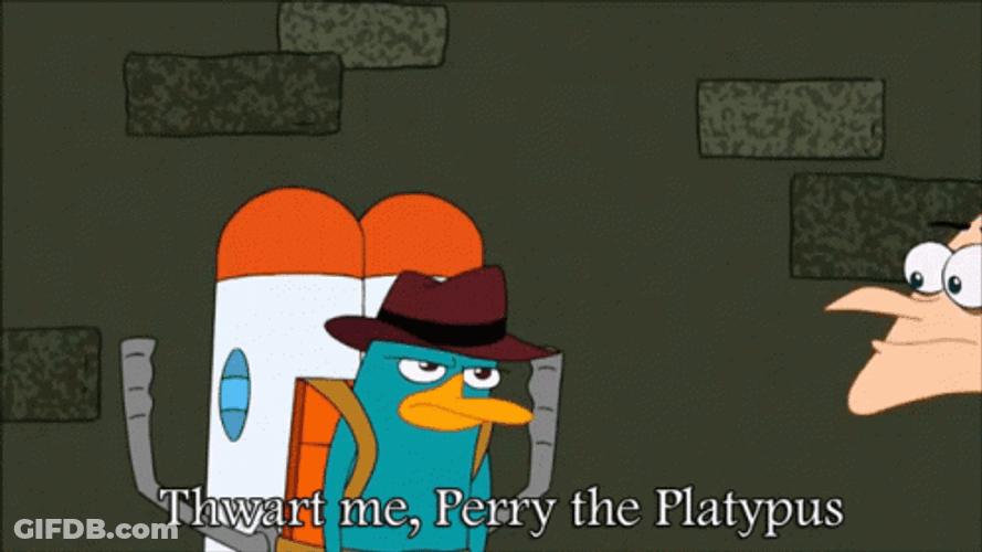 Dr. Heinz Doofenshmirtz Thwart Me Perry The Platypus GIF