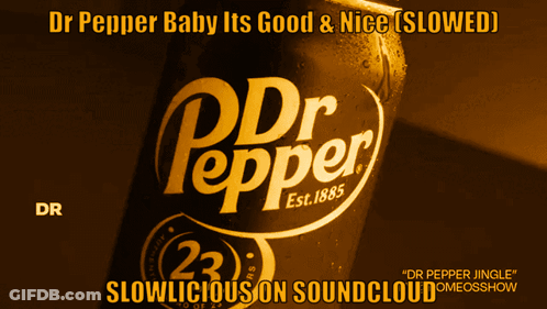 Dr Pepper Can On Yellow Background GIF
