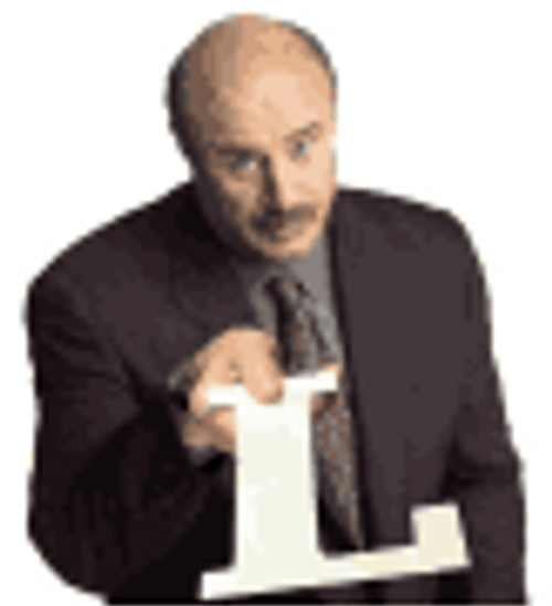 Dr Phil Giving Letter L GIF