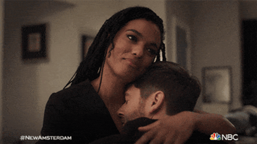 Dr. Sharp Caring Hug To Dr. Goodwin New Amsterdam GIF