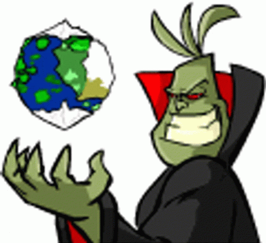 Dr. Sloth Spinning Globe GIF