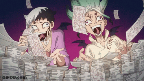 Dr Stone Money GIF