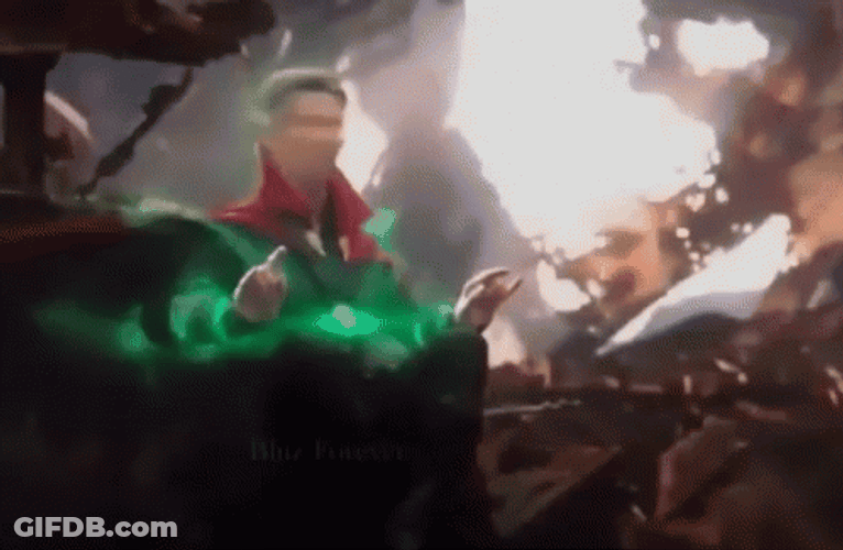 Dr. Strange Casting Meditative Astral Spell GIF