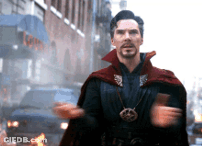 Dr. Strange Doing Magic Hands GIF