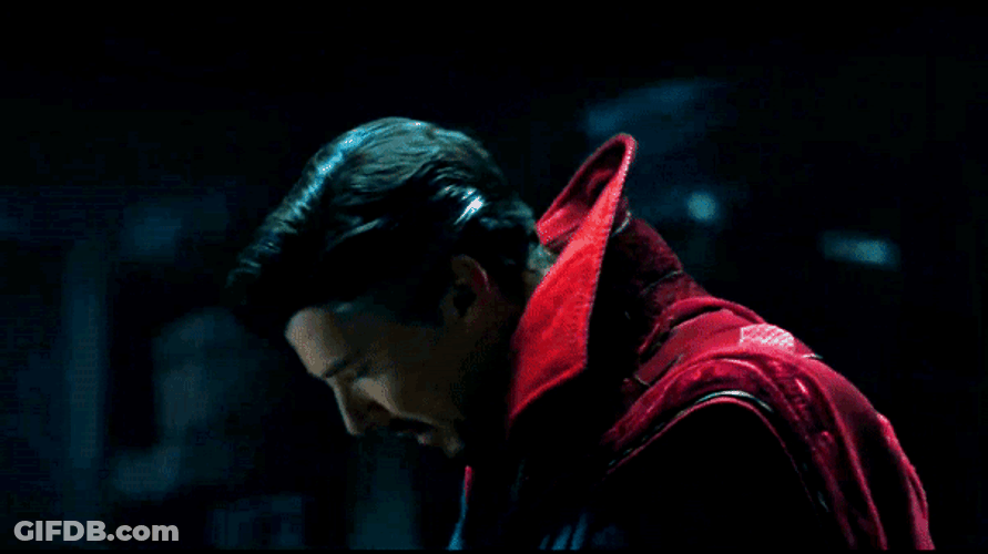 Dr. Strange Looking Down GIF