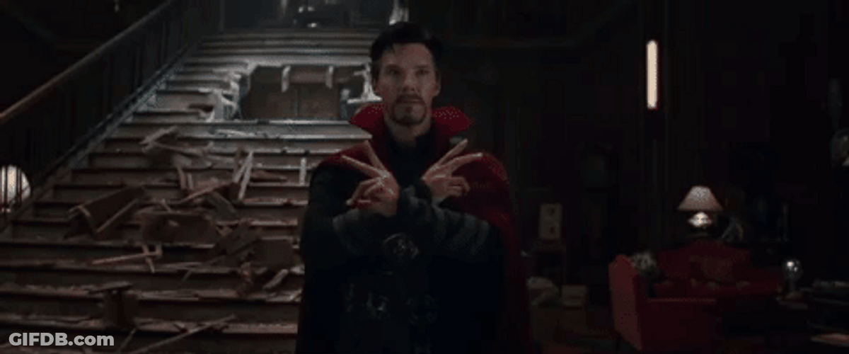 Dr. Strange Opening Green Magic GIF