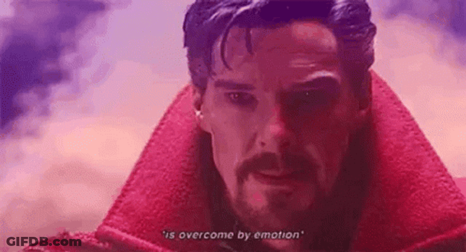 Dr. Strange Overcome By Emotions GIF