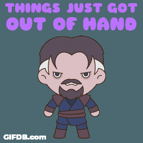 Dr. Strange With Third Eye Cartoon GIF