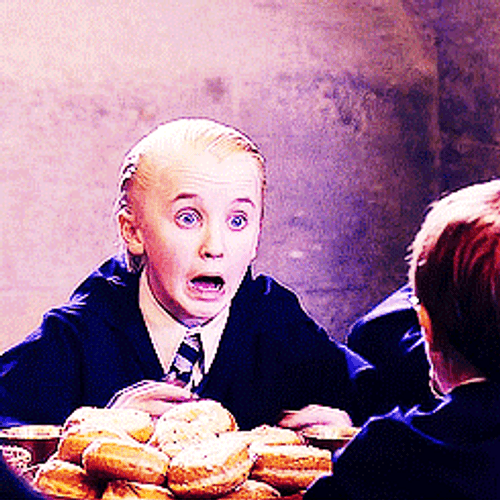 Draco Malfoy Funny Scared Scream GIF