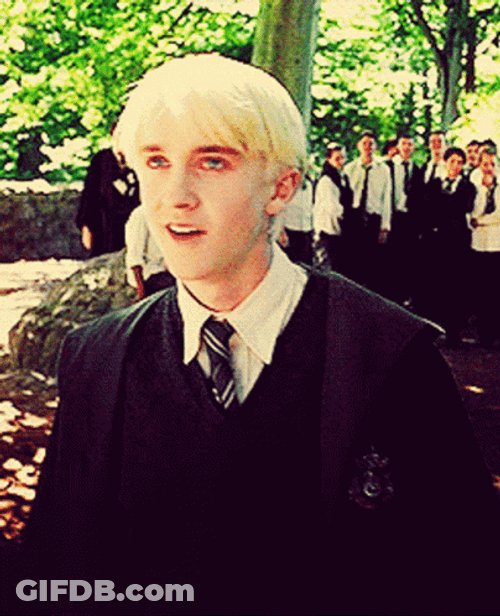 Draco Malfoy Harry Potter 3 Shock GIF