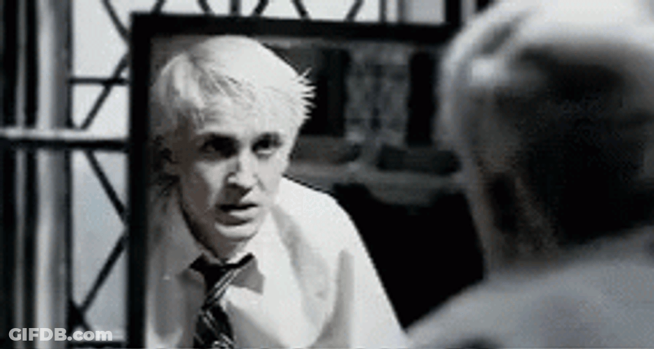 Draco Malfoy Harry Potter 6 Mirror GIF