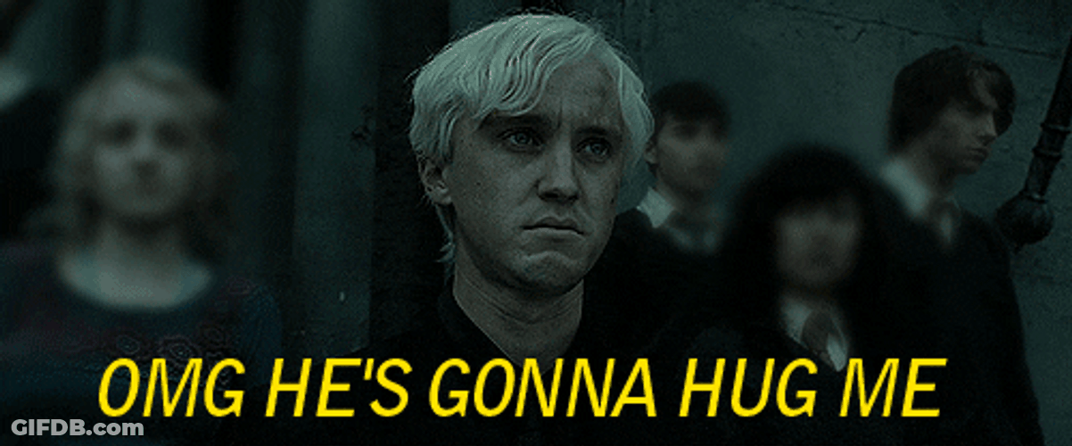 Draco Malfoy OMG Hug Me GIF