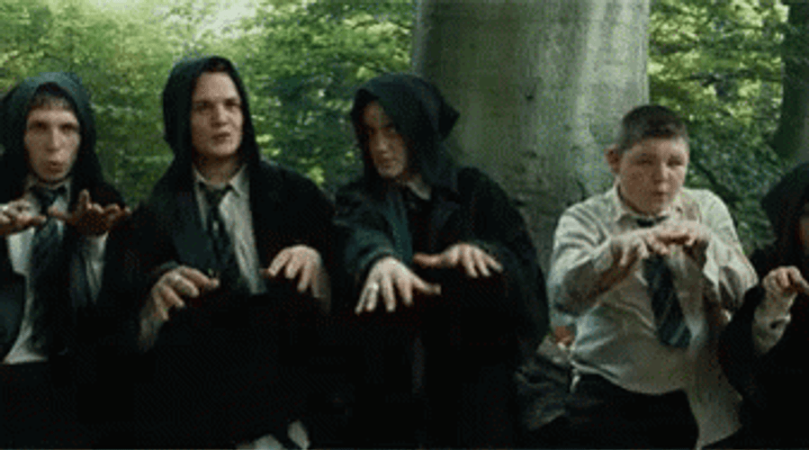 Draco Malfoy Slytherin Dementor Taunt GIF