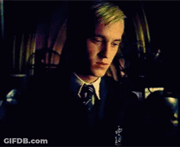 Draco Malfoy Vanishing Cabinet GIF