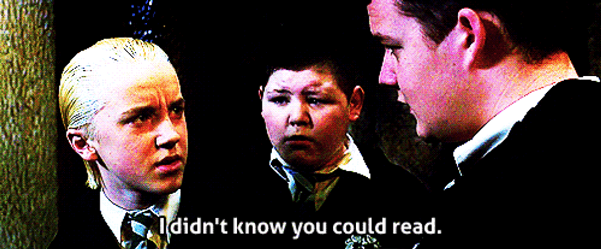 Draco Malfoy You Could Read GIF