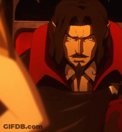 Dracula Castlevania Scene GIF