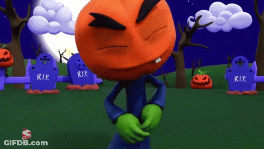 Dracula Got Up For Pumpkin Dance GIF