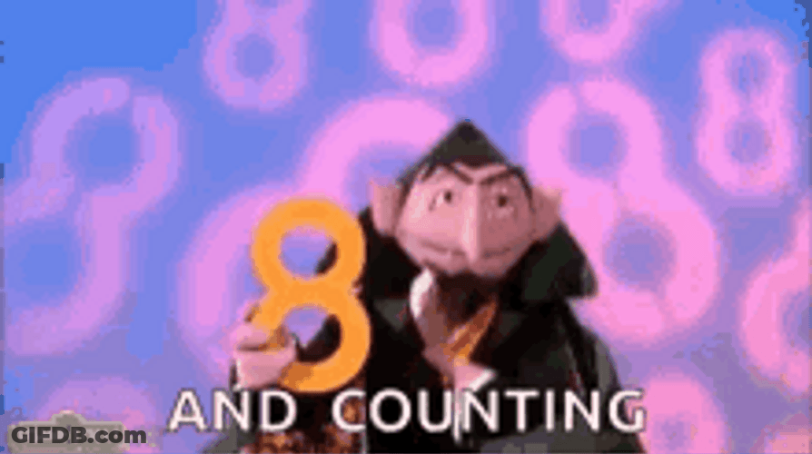 Dracula Sesame Street Counting GIF