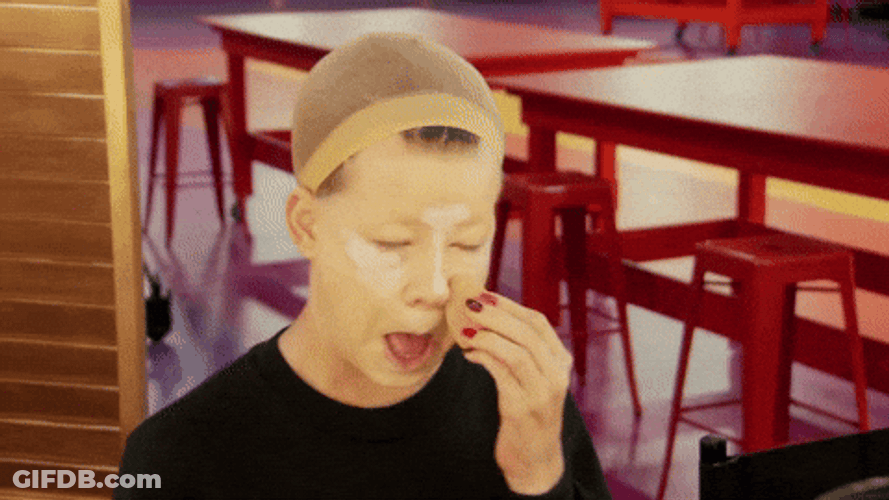 Drag Queen Applies Foundation Mua GIF