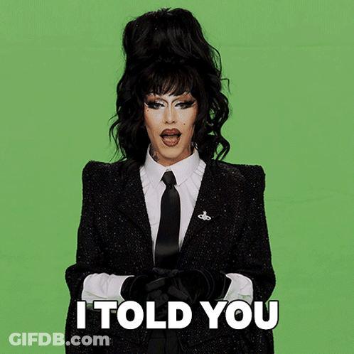 Drag Queen In Suit And Tie Says I'm Here To Have Fun GIF