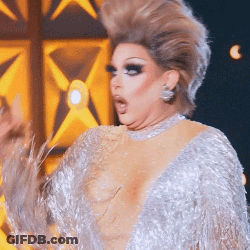 Drag Queen Making Funny Face GIF