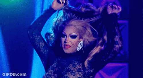 Drag Queen Making Funny Face GIF