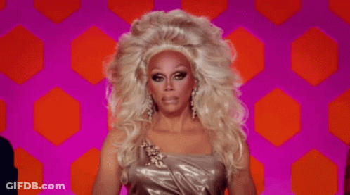 Drag Queen Making Funny Face GIF