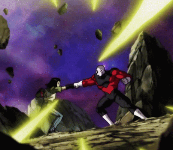 Dragon Ball Android 17 Fighting Jiren GIF