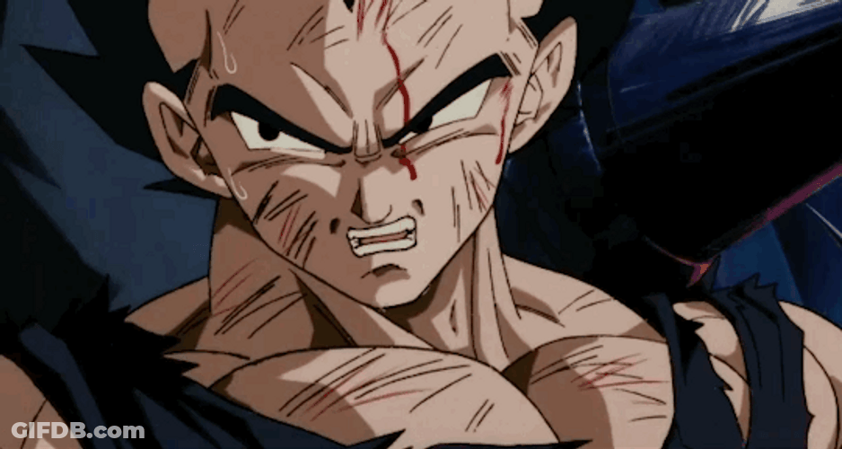 Dragon Ball Angry Vegeta GIF
