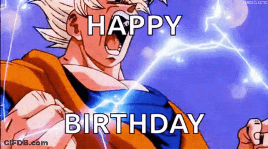 Dragon Ball Anime Happy Birthday GIF