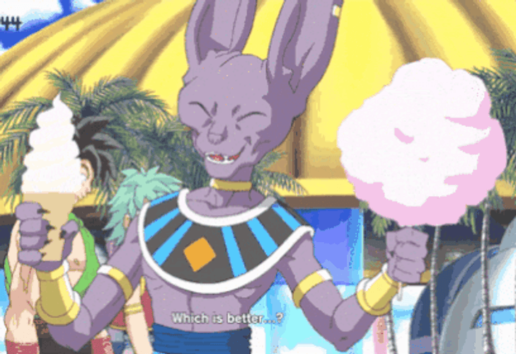 Dragon Ball Beerus Loves Eating Sweet Desserts GIF