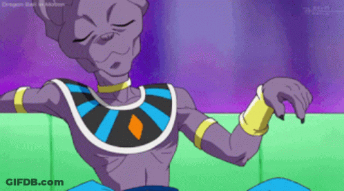 Dragon Ball Character Sitting On Green Couch Eyes Closed GIF