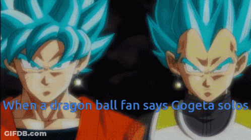 Dragon Ball Fan Says Gogeta Solar GIF