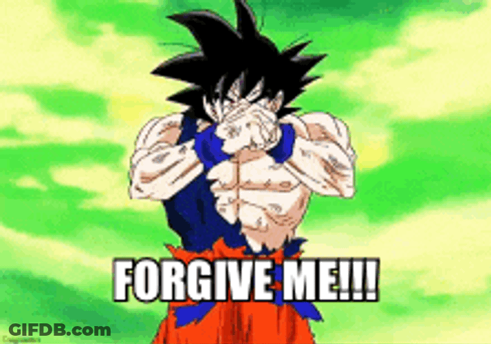 Dragon Ball Forgive Me GIF