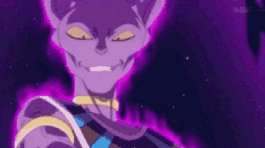 Dragon Ball God Of Destruction Beerus Evil Smile GIF