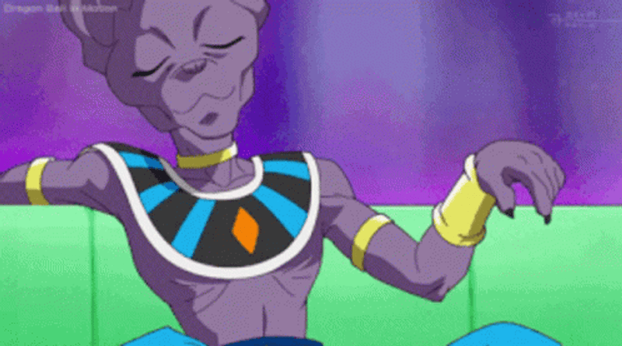 Dragon Ball God Of Destruction Beerus Relaxing GIF