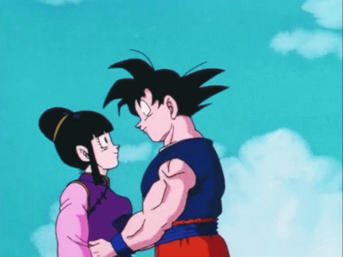 Dragon Ball Goku Chi-Chi Tossing Away GIF