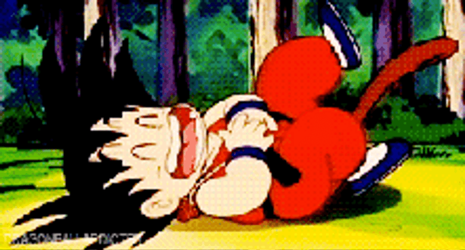 Dragon Ball Goku Laughing GIF