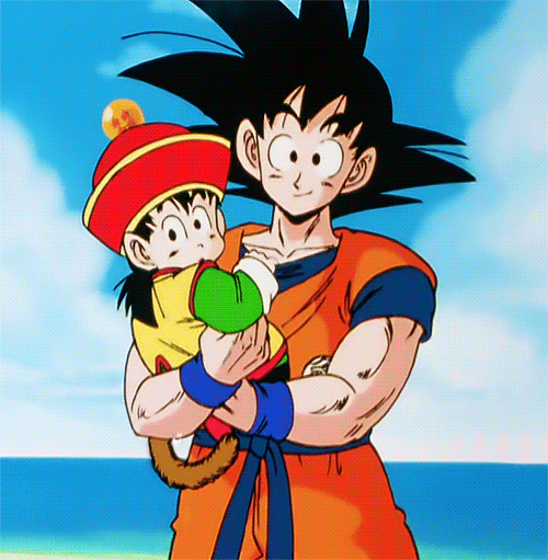 Dragon Ball Goku Little Gohan Hi GIF