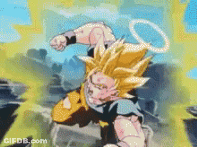 Dragon Ball Goku Vs Vegeta Fight Scene GIF