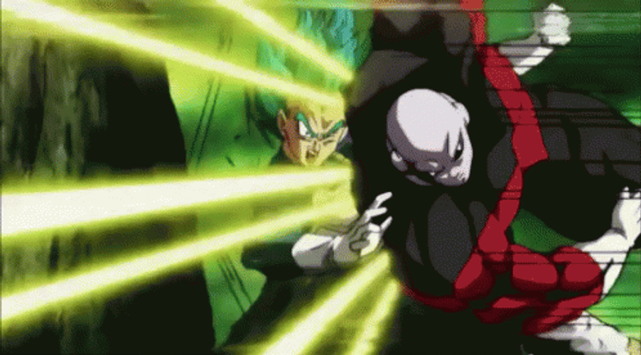 Dragon Ball Jiren Beating Up Saiyan Vegeta GIF