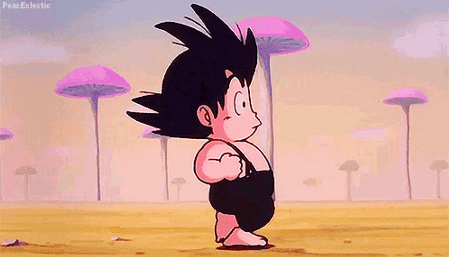 Dragon Ball Little Goku Tripped GIF