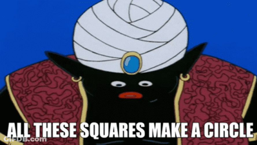 Dragon Ball Mr. Popo Squares Make A Circle GIF