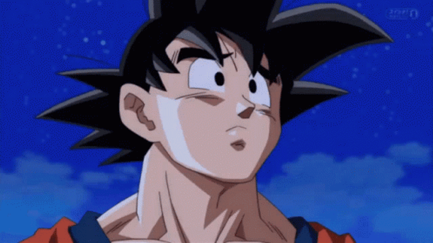 Dragon Ball Sad Goku GIF