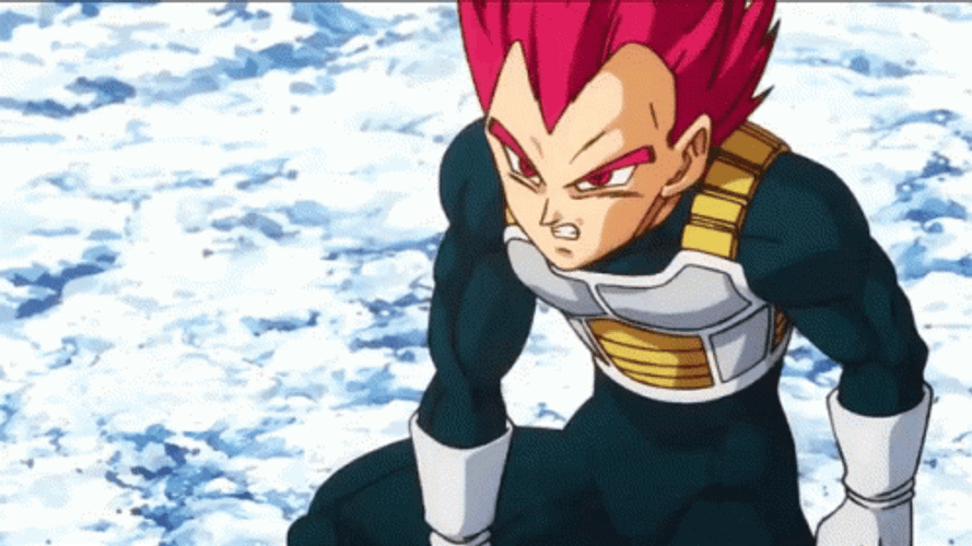 Dragon Ball Series Red Hair Vegeta GIF