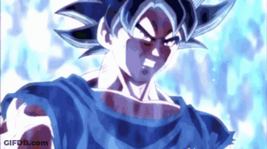 Dragon Ball Son Goku Awakening Powerful Ultra Instinct GIF