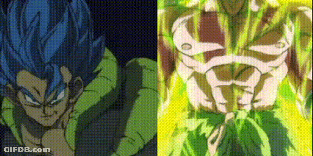 Dragon Ball Super Broly And Gogeta Super Saiyan GIF