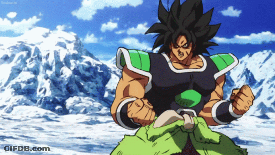 Dragon Ball Super Broly Becoming Furious GIF