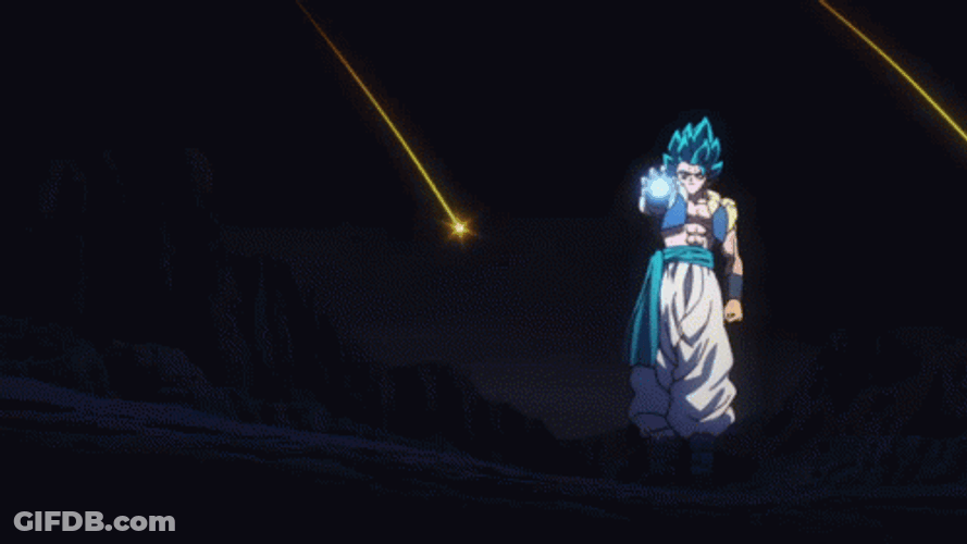 Dragon Ball Super Broly Gogeta Watching Falling Stars GIF