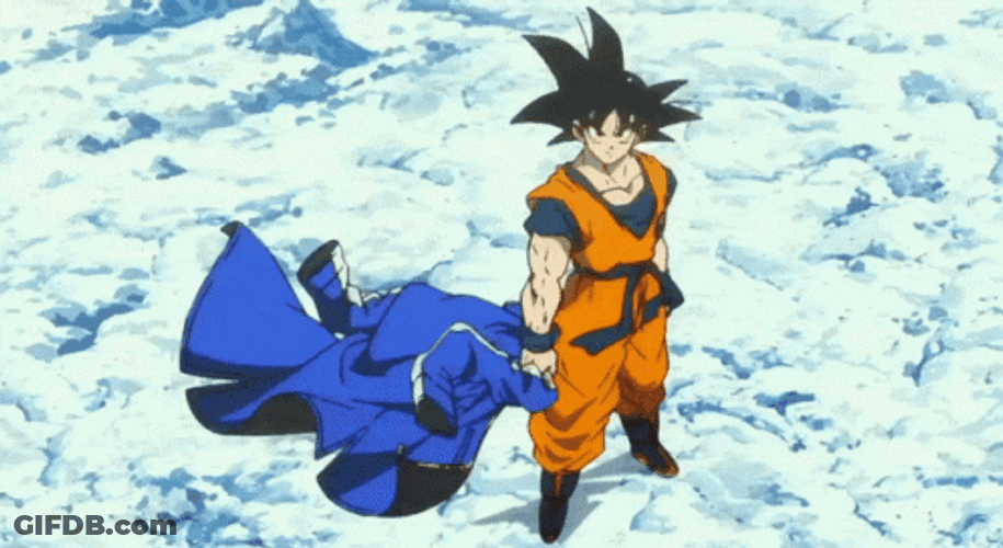 Dragon Ball Super Broly Goku Coat Blown Away GIF